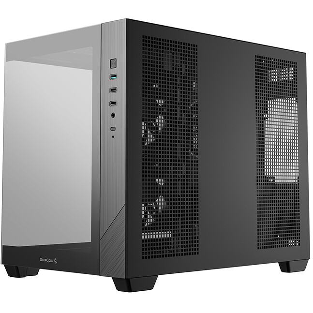Gehäuse DeepCool CG330 3F Black - R-CG330-BKNGM3-G - Foto 8