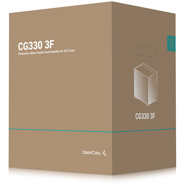 Gehäuse DeepCool CG330 3F Black - R-CG330-BKNGM3-G - Foto 11