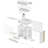 Gehäuse DeepCool CL6600 White (R-CL6600-WHNNA0-G)