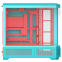Gehäuse Thermaltake View 600 TG Mint Strawberry (CA-11H-00FLWN-00) - Foto 4