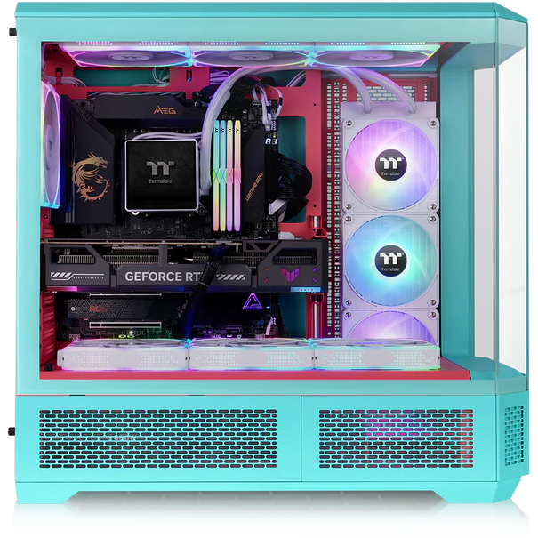 Gehäuse Thermaltake View 600 TG Mint Strawberry (CA-11H-00FLWN-00) - Foto 7