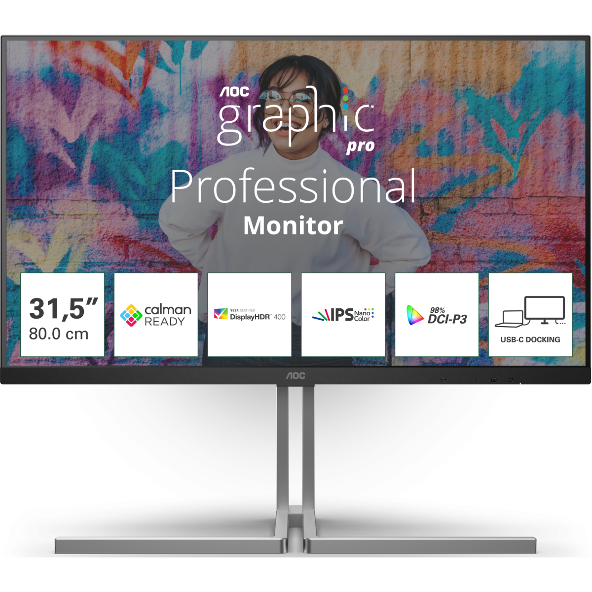 Monitor AOC 32" U32U3CV Graphic Pro