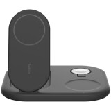 kabelloses Ladegerät Belkin 3-in-1 Magnetic Foldable Wireless Charger with Qi2 15W Black (WIZ029vfBK)