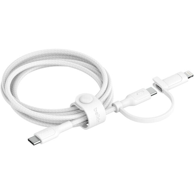 Kabel USB Type-C - USB Type-C/Lightning, 1.5m, Belkin CAC003hq1.5MWH - Foto 3