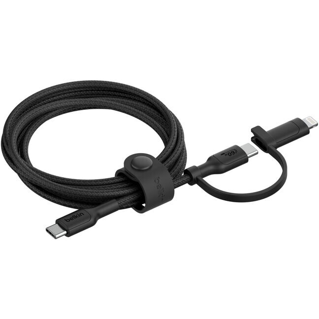 Kabel USB Type-C - USB Type-C/Lightning, 1.5m, Belkin CAC003hq1.5MBK - Foto 3