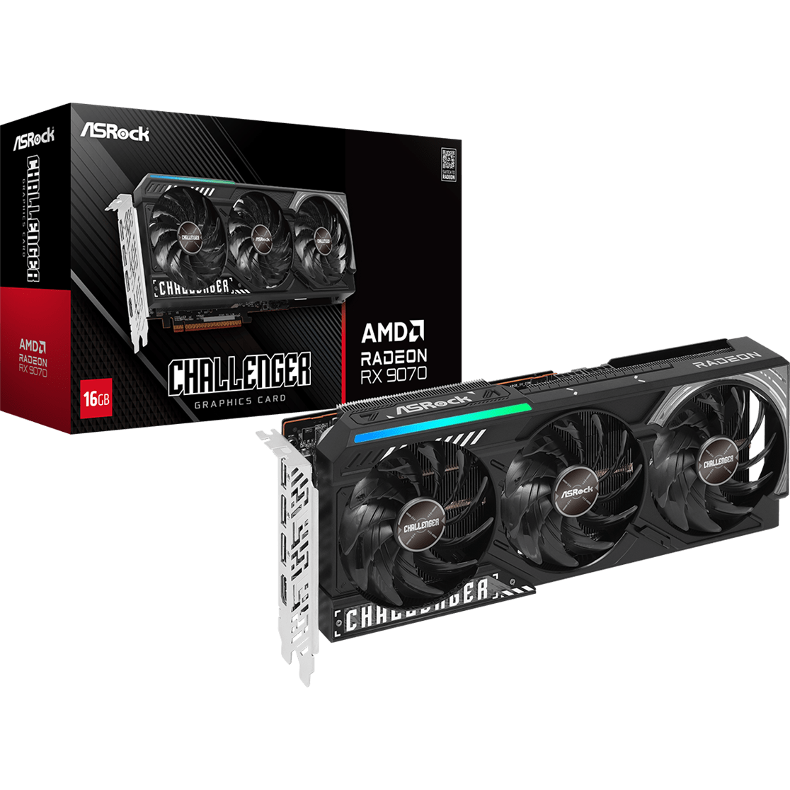 Grafikkarte AMD Radeon RX 9070 ASRock Challenger 16GB (RX9070 CL 16G) - Foto 5