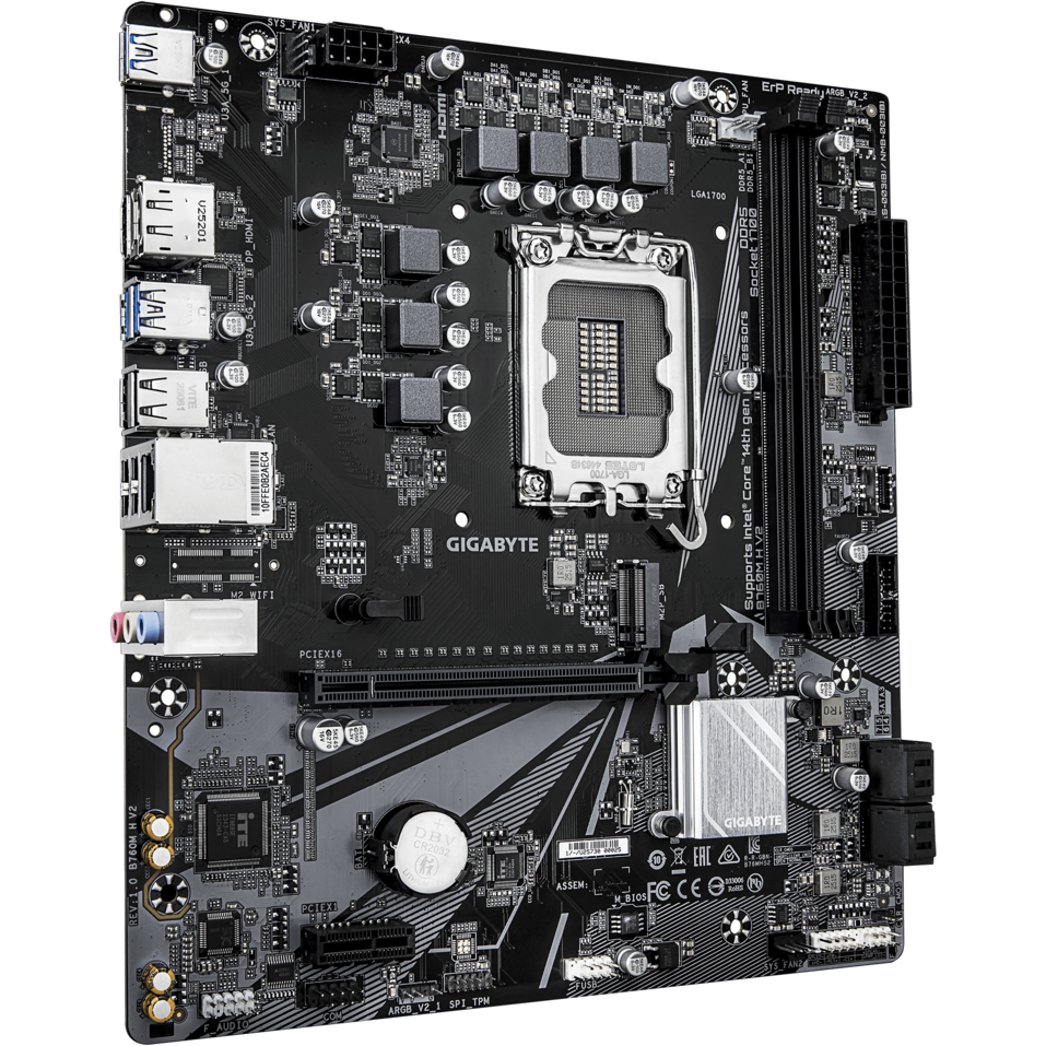 Mainboard Gigabyte B760M H V2 - Foto 2