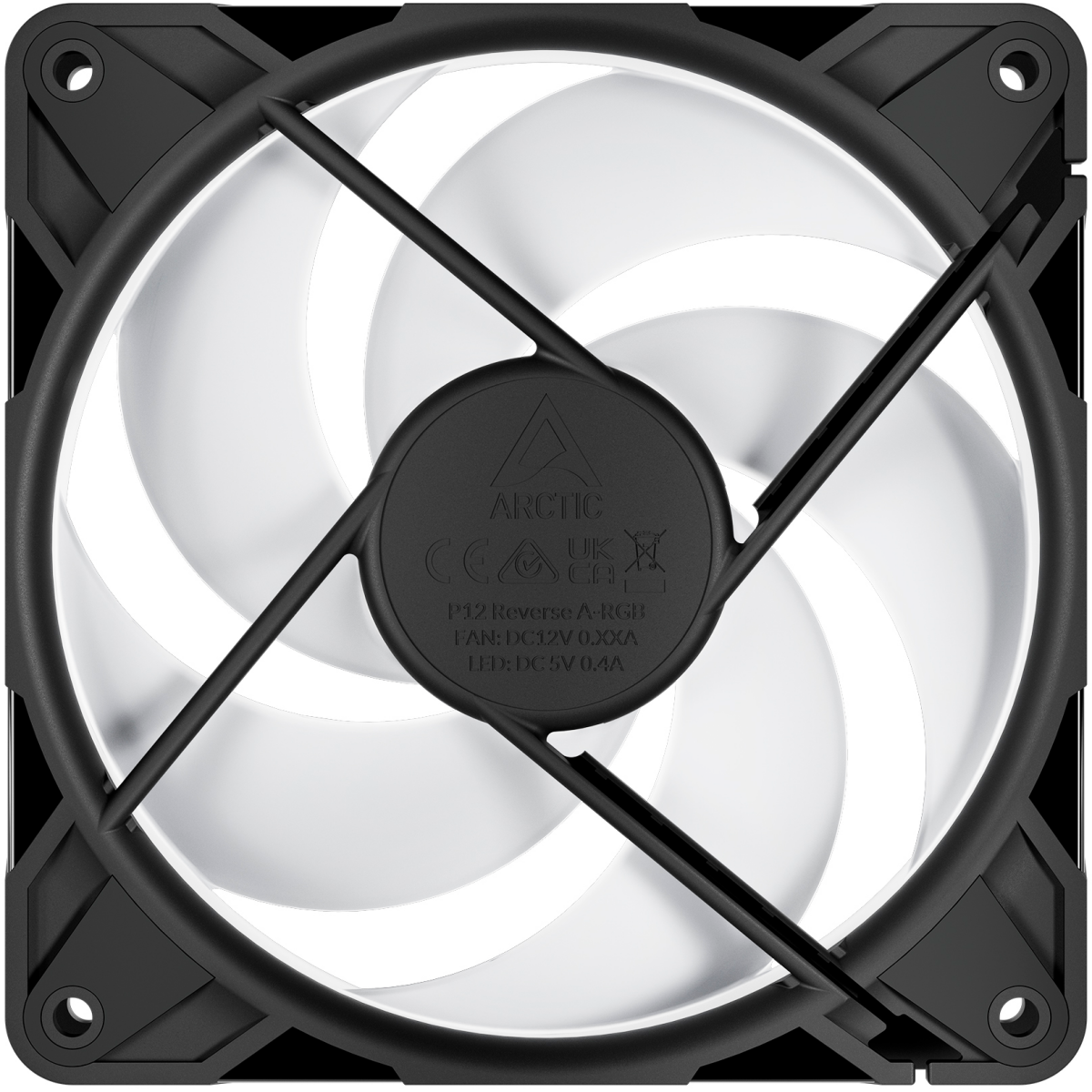 Gehäuselüfter Arctic P12 Pro Reverse A-RGB Black - ACFAN00322A - Foto 6