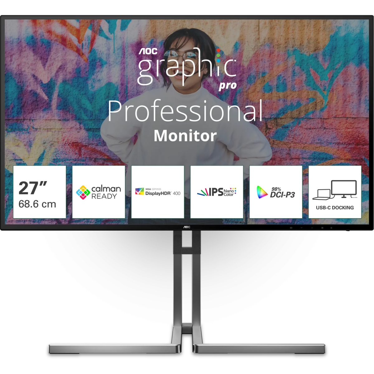 Bildschirm AOC 27" U27U3CV Graphic Pro