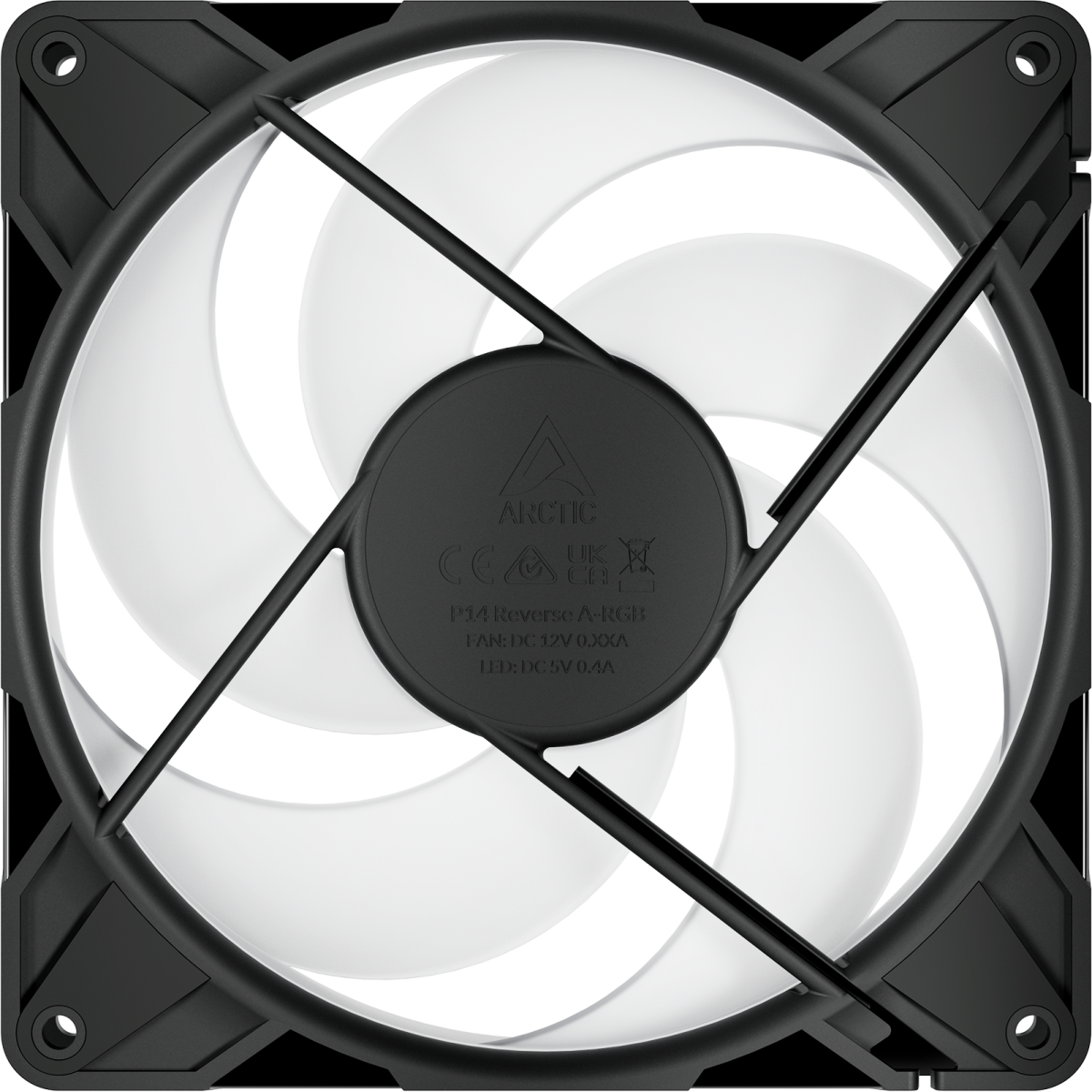 Gehäuselüfter Arctic P14 Pro Reverse A-RGB Black (3 pcs) - ACFAN00327A - Foto 5