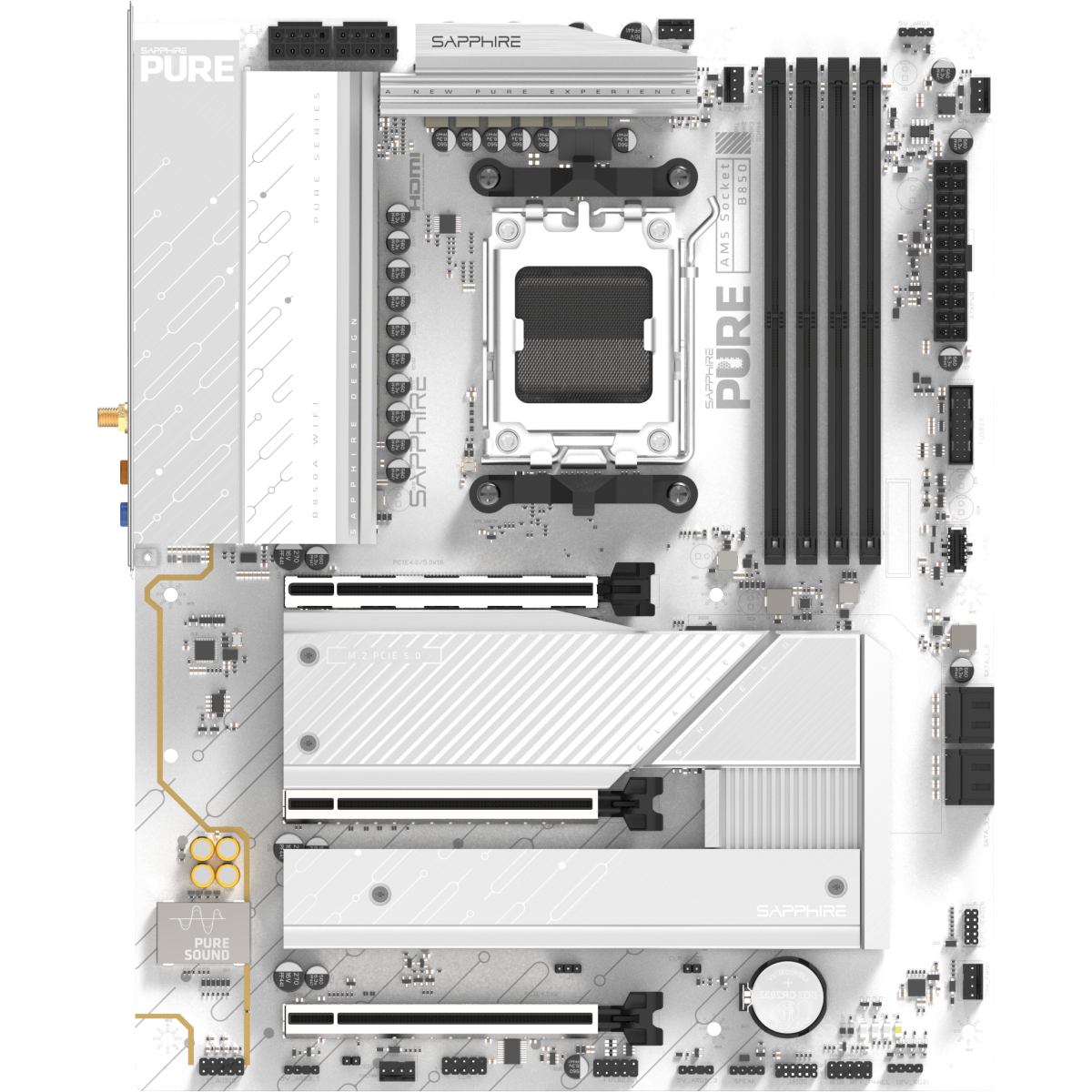 Mainboard Sapphire PURE B850A WIFI 7 - 52123-11-40G
