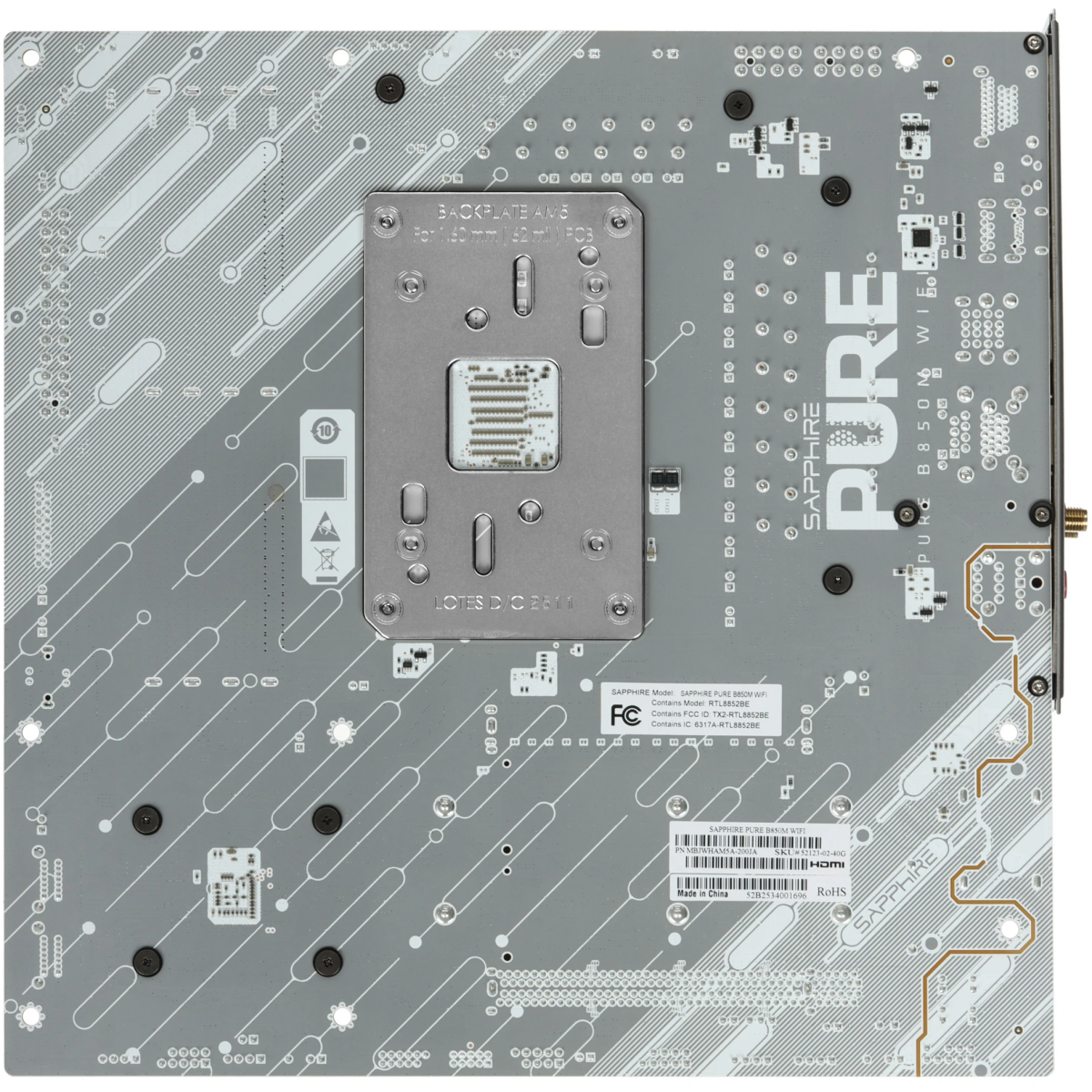 Mainboard Sapphire PURE B850M WIFI - 52123-02-40G - Foto 2