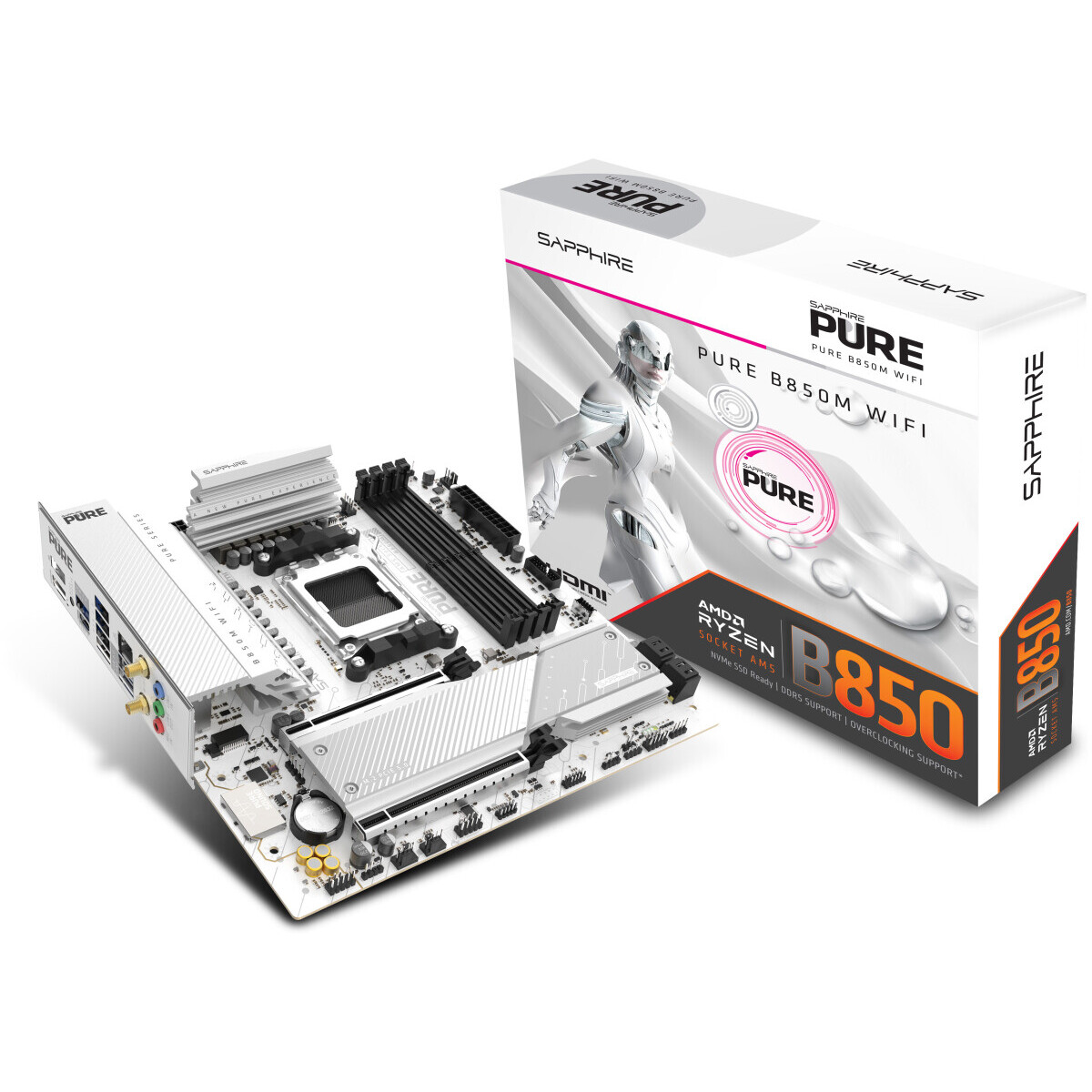 Mainboard Sapphire PURE B850M WIFI - 52123-02-40G - Foto 6