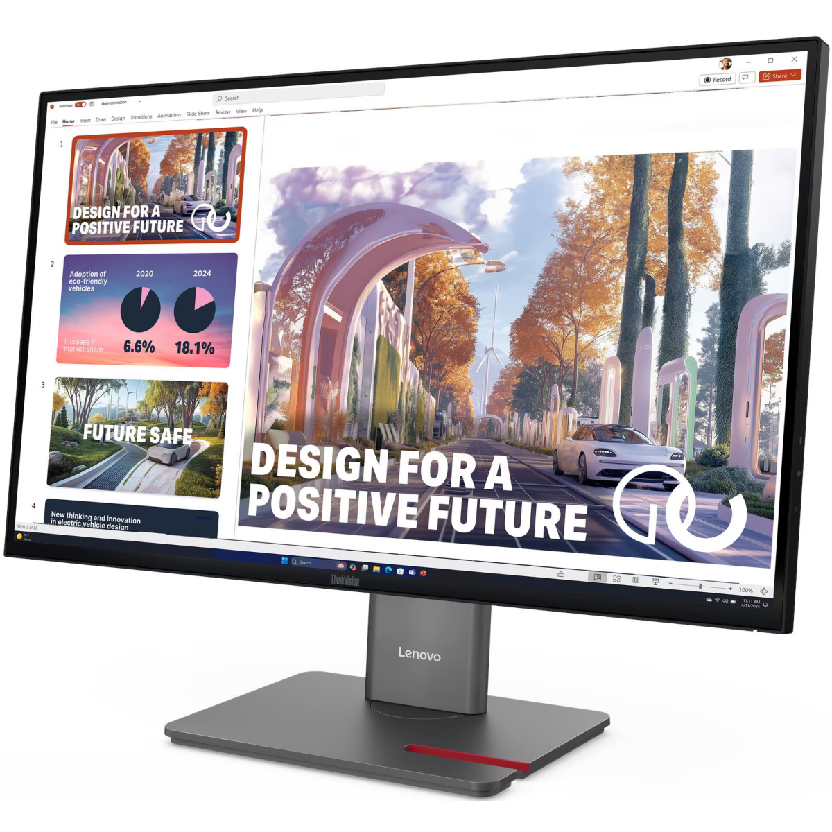 Monitor Lenovo 27" ThinkVision P27QD-40 (64B3GAT2EU) - Foto 2