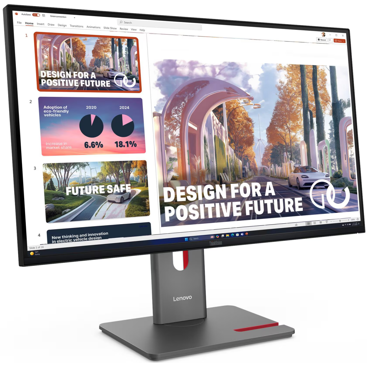 Monitor Lenovo 27" ThinkVision P27QD-40 (64B3GAT2EU) - Foto 3