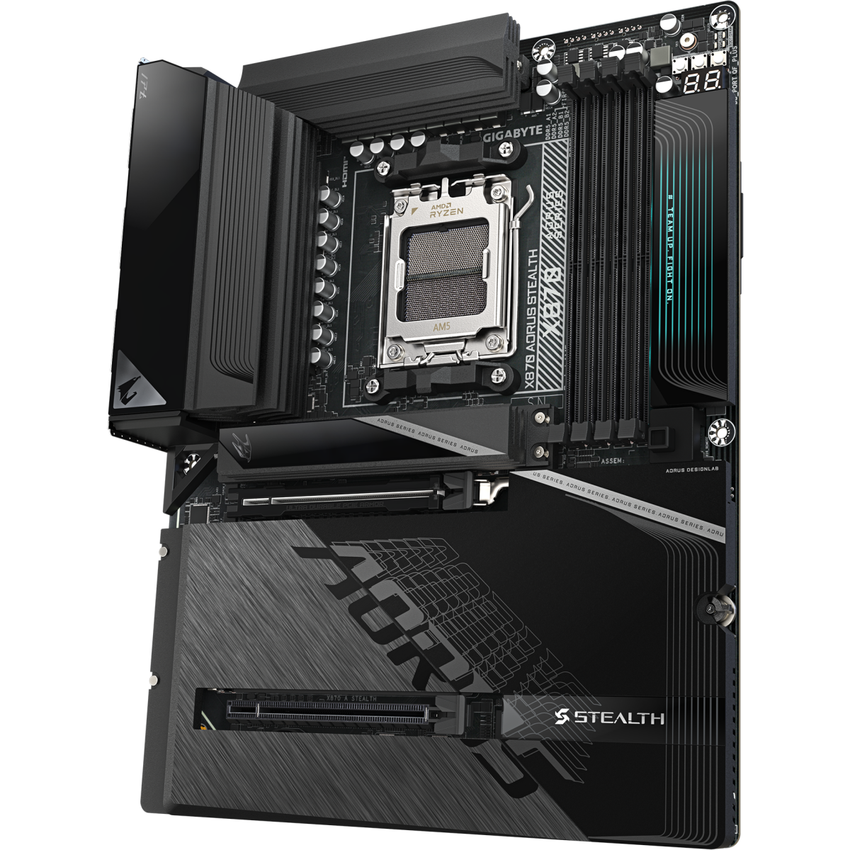 Motherboard Gigabyte X870 AORUS STEALTH - X870 A STEALTH - Foto 3