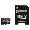 Speicherkarte 8GB MicroSD Transcend + SD adapter (TS8GUSDHC10U1)