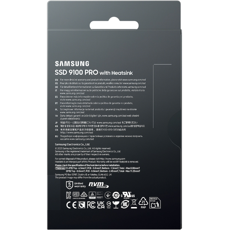 SSD Speicher 8TB Samsung 9100 PRO (MZ-VAP8T0CW) - Foto 9