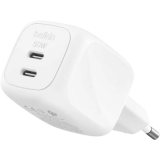 Netzwerk-Ladegerät Belkin BoostCharge Pro Dual USB-C GaN Wall Charger 50W White (WCH019kqWH)