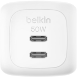 Netzwerk-Ladegerät Belkin BoostCharge Pro Dual USB-C GaN Wall Charger 50W White (WCH019kqWH)