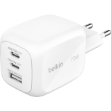 Netzladegerät Belkin BoostCharge Pro 3-Port GaN Wall Charger 70W White (WCH018HQWH)