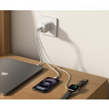 Netzladegerät Belkin BoostCharge Pro 3-Port GaN Wall Charger 70W White (WCH018HQWH)