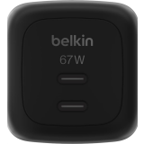 Netz-Ladegerät Belkin BoostCharge Pro Dual USB-C GaN Wall Charger 67W Black (WCH020kqBK)