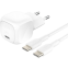 Netzladestation Belkin BoostCharge USB-C Wall Charger 20W + USB-C Cable White - WCA009kq1MWH-B6