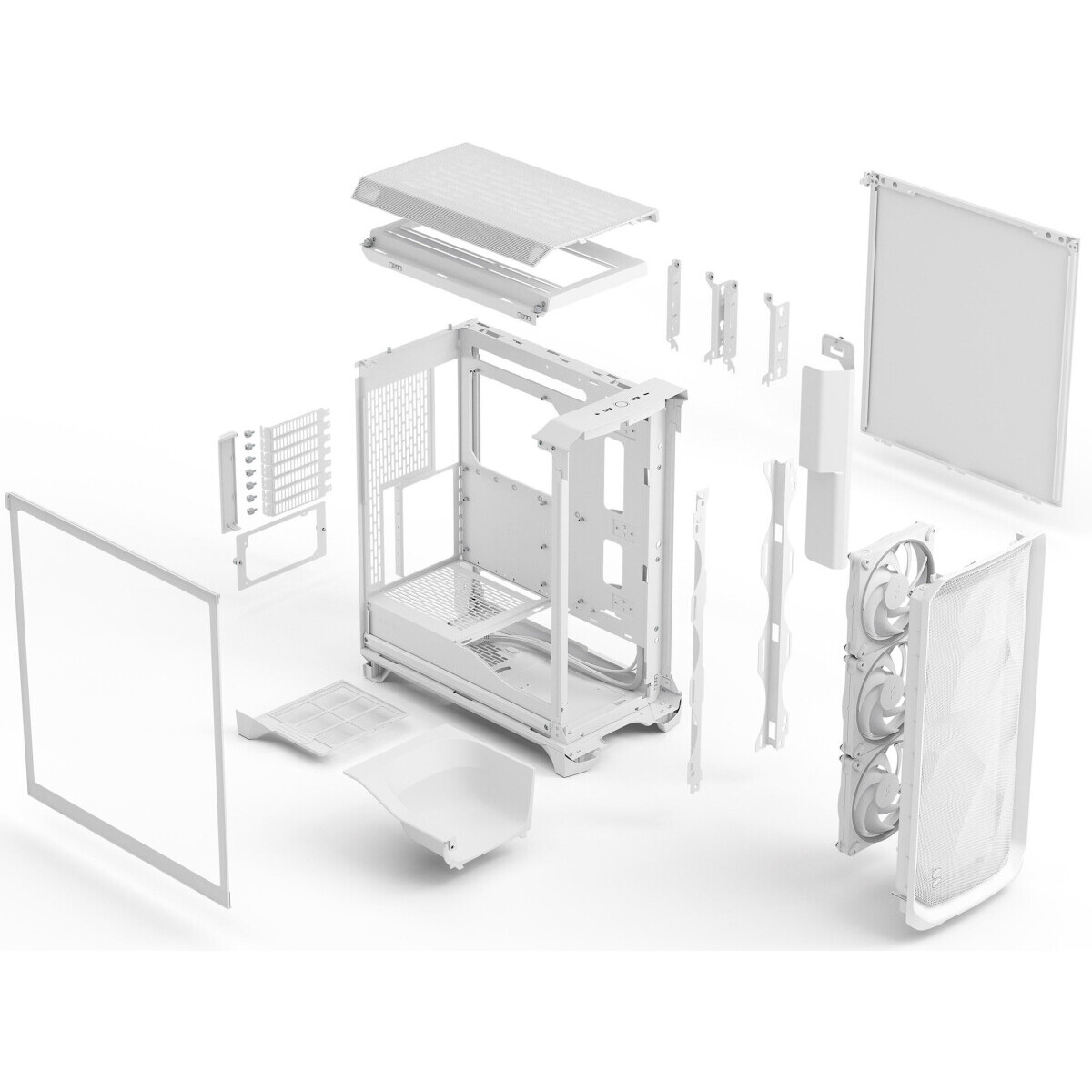 Gehäuse Fractal Design Meshify 3 White RGB TG Clear Tint - FD-C-MES3A-07 - Foto 14