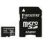Speicherkarte 16GB MicroSD Transcend + SD adapter (TS16GUSDHC10U1)