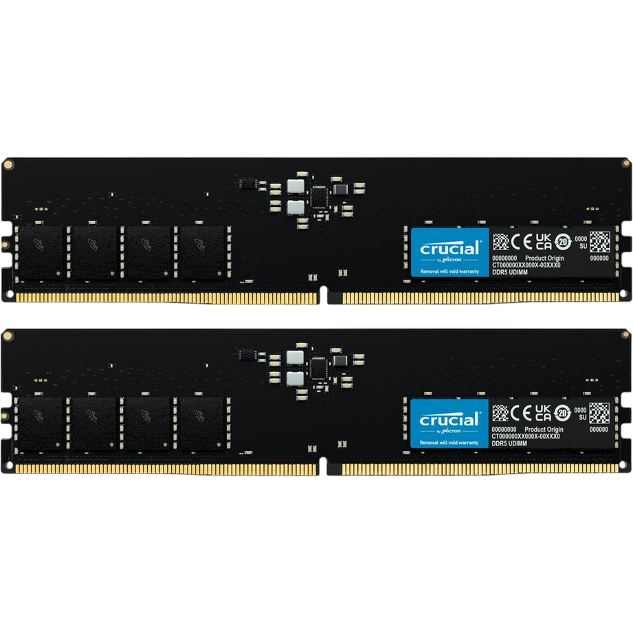 Arbeitsspeicher 64GB DDR5 5600MHz Crucial (CT2K32G56C46U5) (2x32GB KIT)