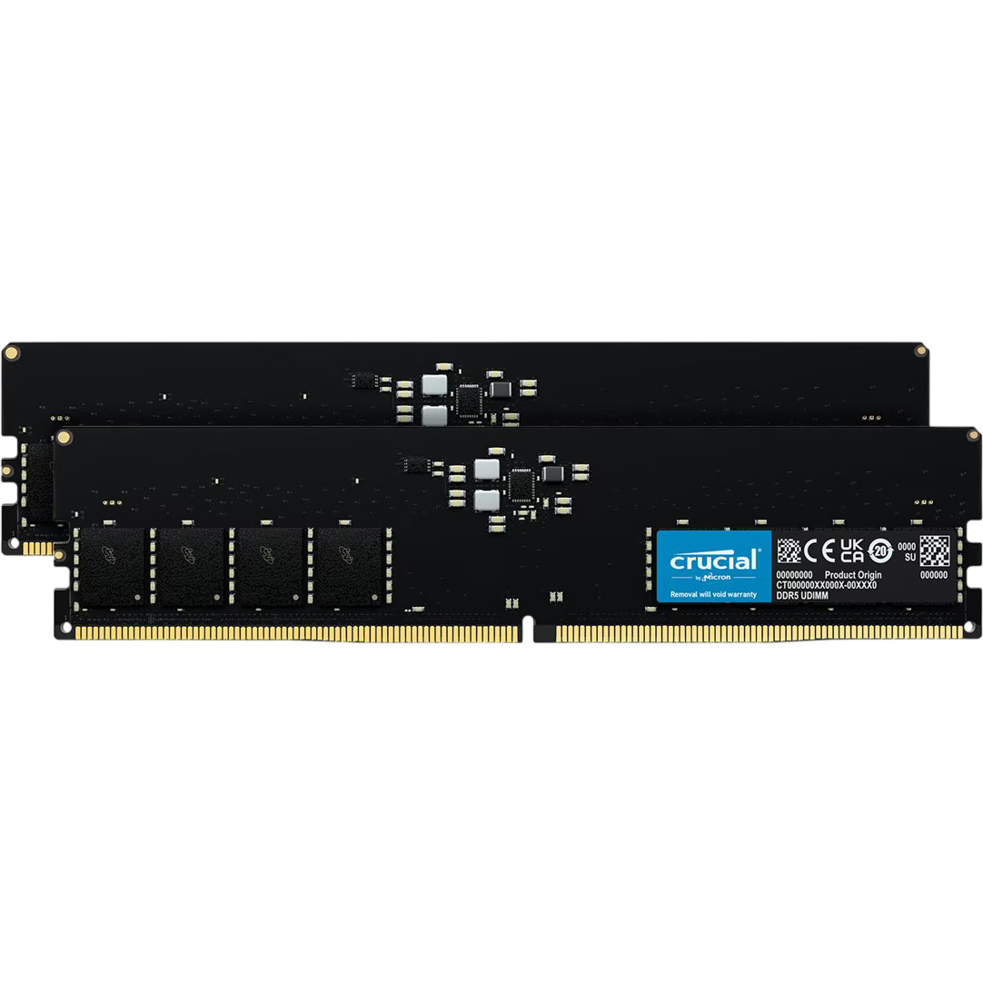 Arbeitsspeicher 64GB DDR5 5600MHz Crucial (CT2K32G56C46U5) (2x32GB KIT) - Foto 2