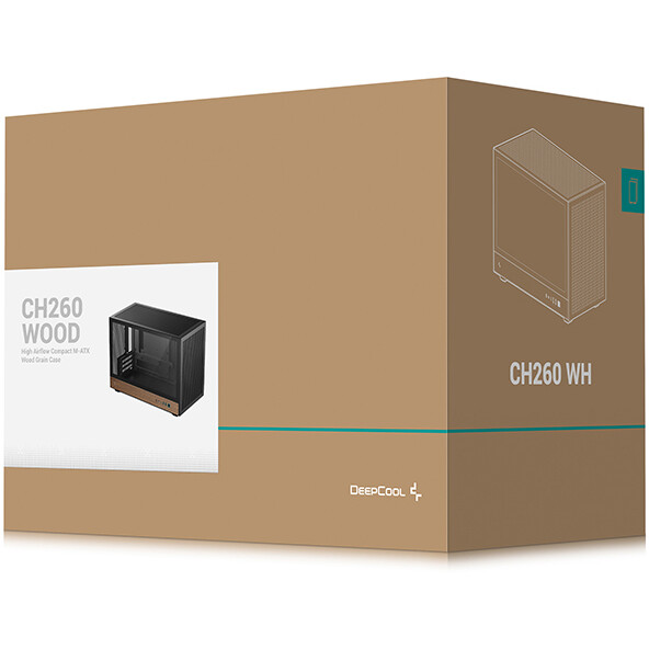 Gehäuse DeepCool CH260 Wood - R-CH260-BKNWM0-G-1 - Foto 11
