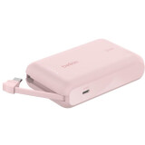 Externer Akku Belkin BoostCharge Power Bank 10K with Integrated Cable Pink (BPB021hqPK)