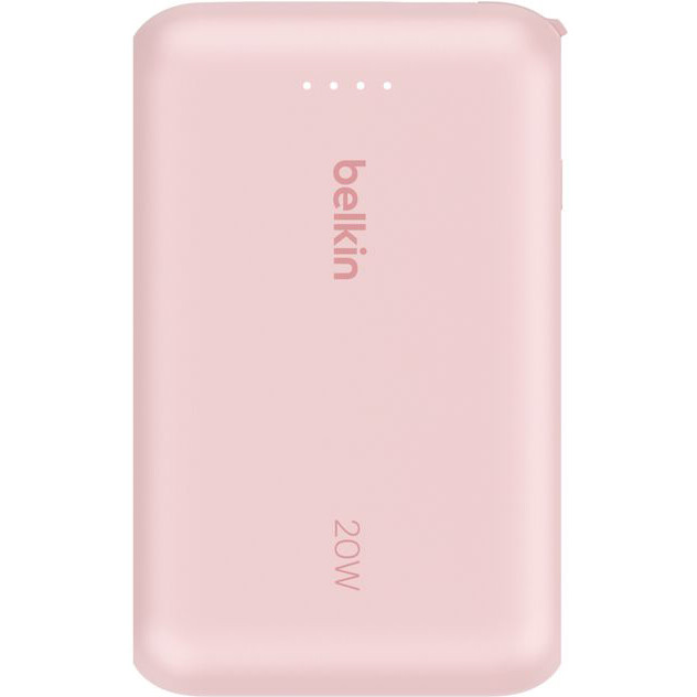 Externer Akku Belkin BoostCharge Power Bank 10K with Integrated Cable Pink - BPB021hqPK - Foto 4
