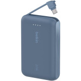 Externer Akku Belkin BoostCharge Power Bank 10K with Integrated Cable Blue (BPB021hqBL)