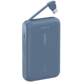 Externer Akku Belkin BoostCharge Power Bank 10K with Integrated Cable Blue (BPB021hqBL)