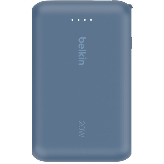 Externer Akku Belkin BoostCharge Power Bank 10K with Integrated Cable Blue - BPB021hqBL - Foto 4