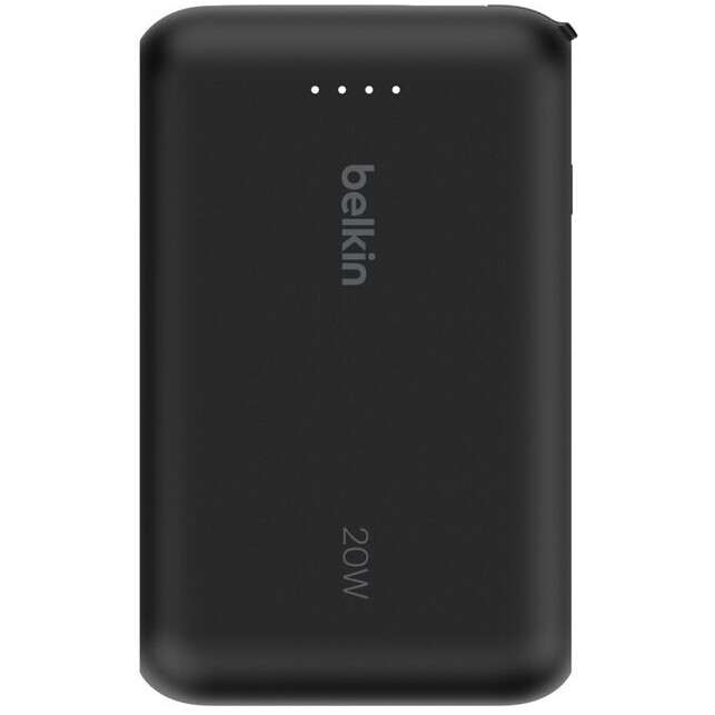 Externer Akku Belkin BoostCharge Power Bank 10K with Integrated Cable Black - BPB021hqBK - Foto 4