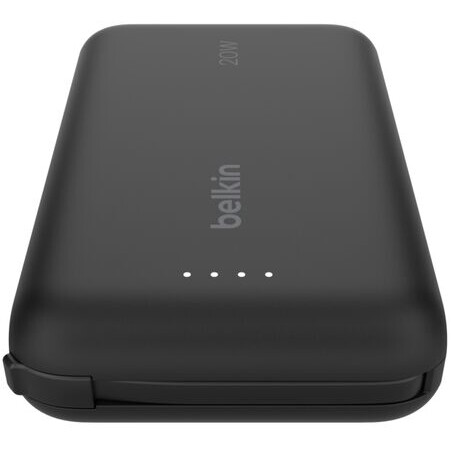 Externer Akku Belkin BoostCharge Power Bank 10K with Integrated Cable Black - BPB021hqBK - Foto 5