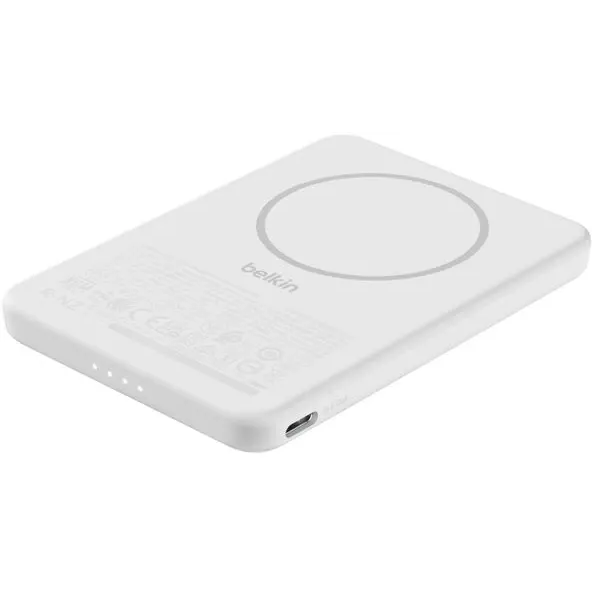 Externer Akku Belkin BoostCharge Slim Magnetic Power Bank 5K White - BPD010hqWH - Foto 5