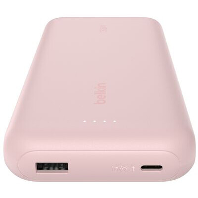 Externer Akku Belkin BoostCharge Power Bank 20K with Integrated Cable Pink - BPB024hqPK - Foto 4