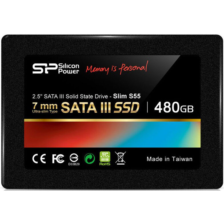 SSD-Festplatte Silicon Power S55 480Gb (SP480GBSS3S55S25)