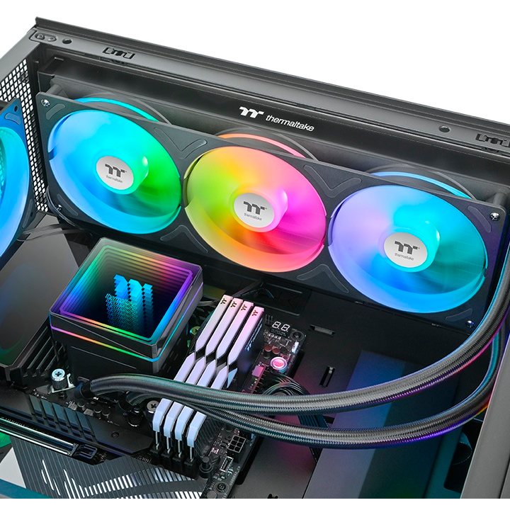Wasserkühlungssystem Thermaltake TH360 V3 ARGB Sync AIO Black - CL-W466-PL12SW-A - Foto 5
