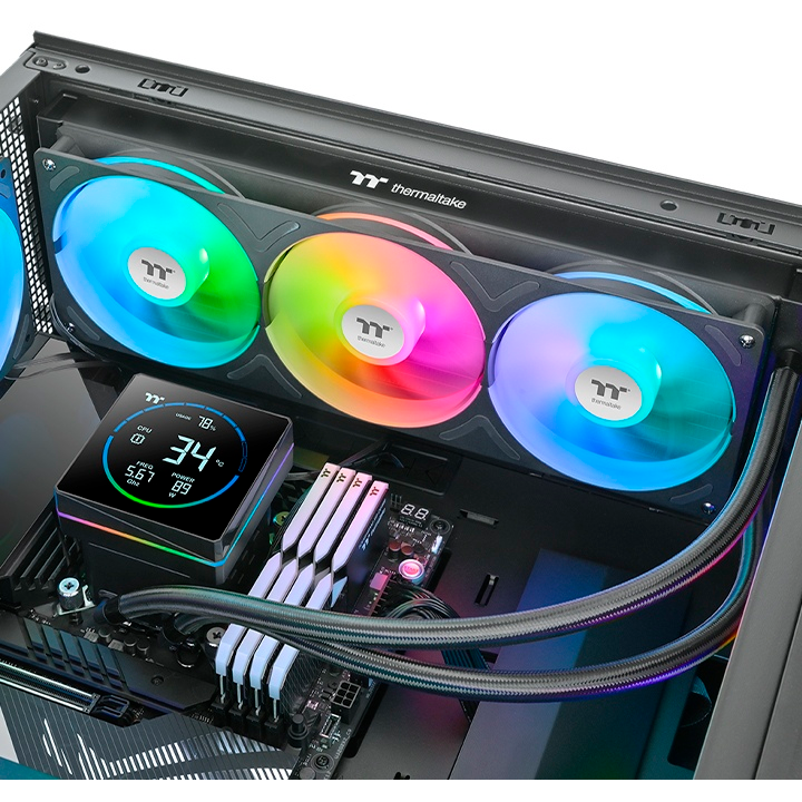 Wasserkühlungssystem Thermaltake TH360-S V3 ARGB Sync AIO Black - CL-W470-PL12SW-A - Foto 5