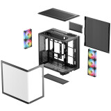 Gehäuse DeepCool CG590U 5F Black (R-CG590U-BKAGA5-G)