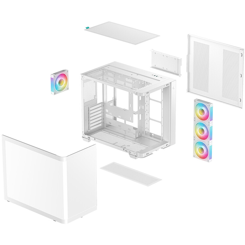 Gehäuse DeepCool CG530U 4F White - R-CG530U-WHAGA4-G - Foto 8