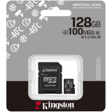 Speicherkarte 128GB MicroSD Kingston Industrial + SD adapter (SDCIT2/128GB)