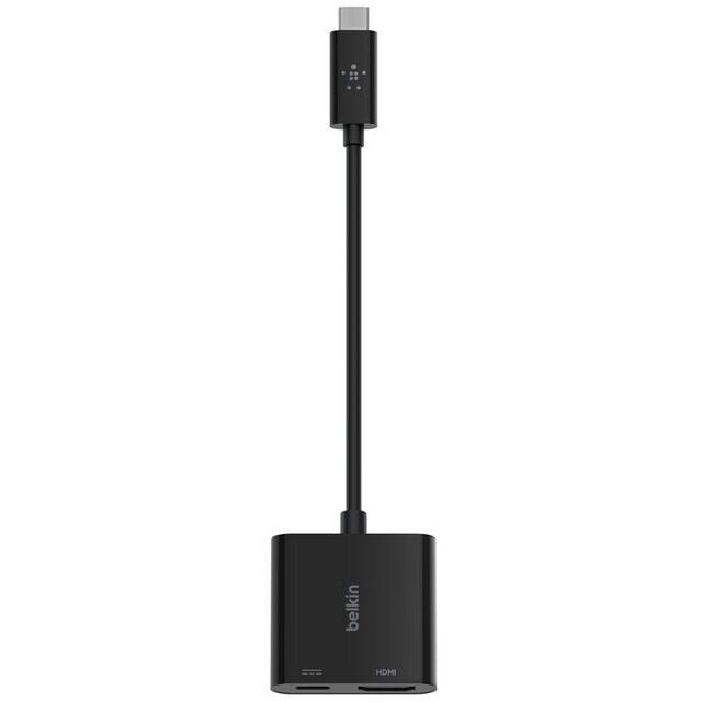 Adapter USB Type-C - HDMI/USB Type-C, 0.13m, Belkin AVC002btBK - Foto 2