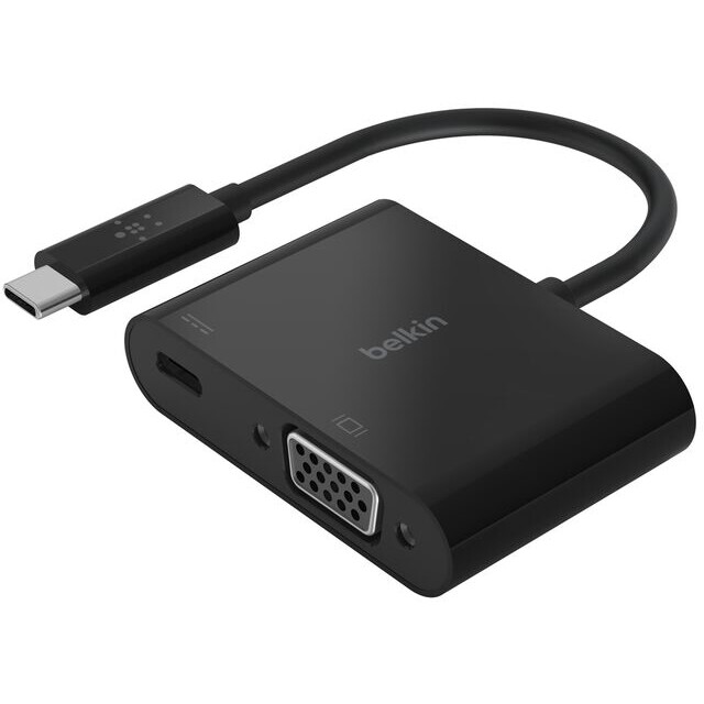 Adapter USB Type-C - VGA/USB Type-C (F), 0.13m, Belkin AVC001btBK